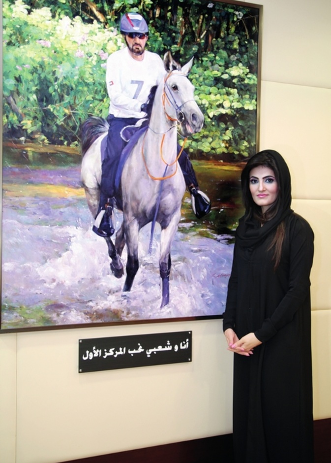 أسماء يوسف الجناحي في صورة لسمو الشيخ محمد بن راشد