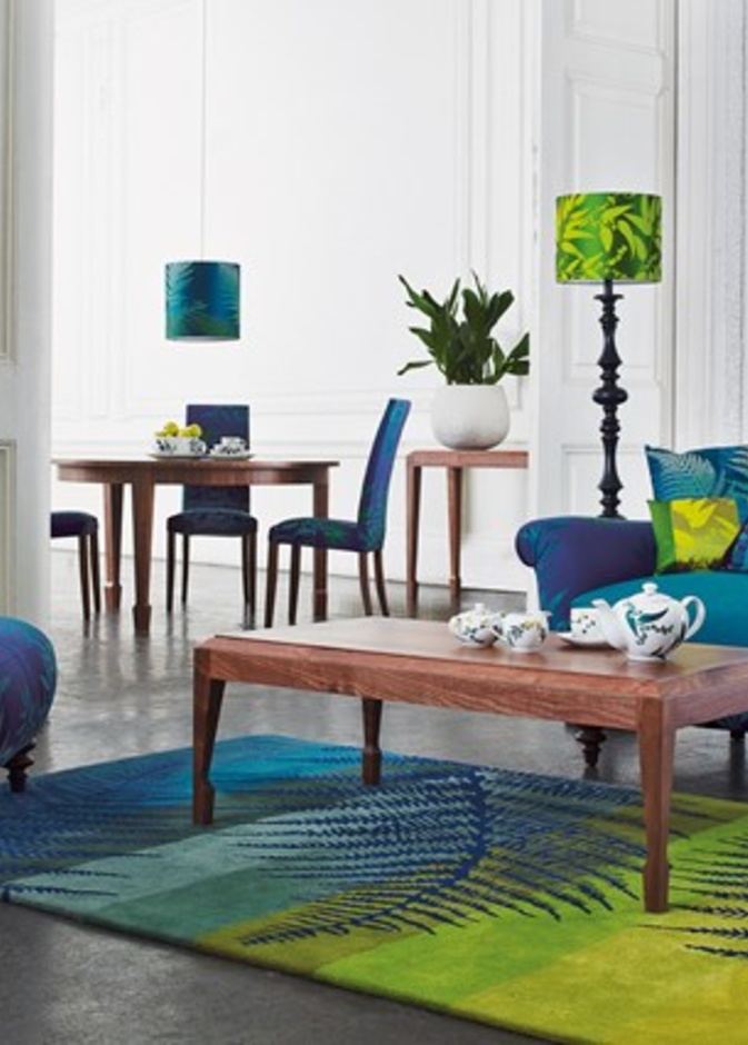 غرفة جلوس بالألوان الاستوائية المبهرة من تصميمات Heal's