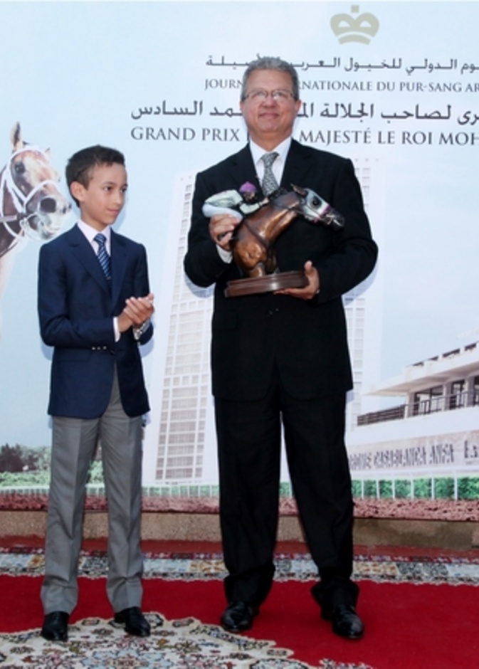  ولي عهد المغرب خلال المنافسة