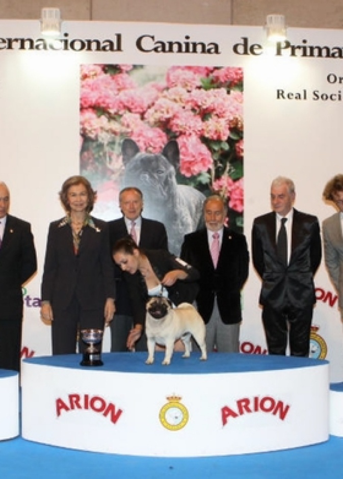 الملكة صوفيا تحضر العرض الدولي 85 Canina de Primavera