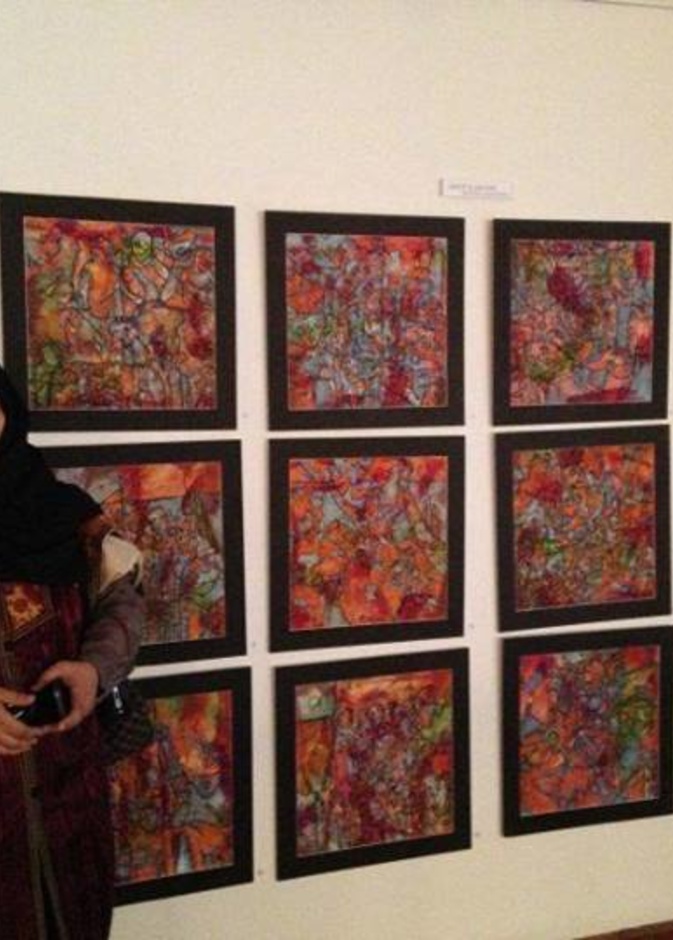 الفنانة عواطف آل صفوان في معرض رائحة إسطنبول