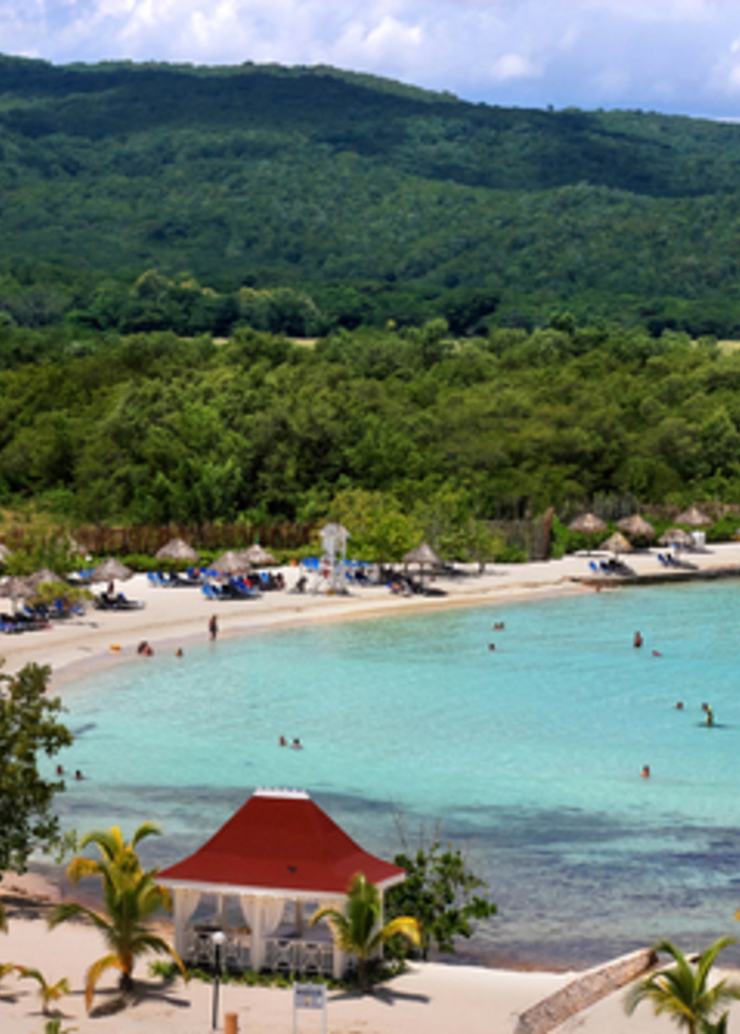 منطقة البحر الكاريبي شاطئ منتجع سياحي