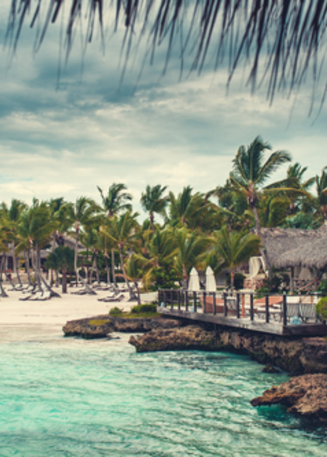 جزر البهاما. الاسترخاء على الشاطئ الجنة النائية. المنتجع الفاخر على المحيط الأطلسي