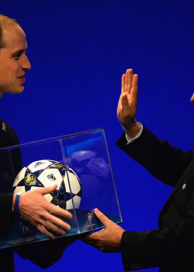 Prince William, Michel Platini