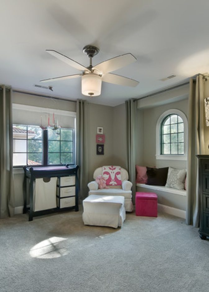 غرف نوم أطفال باللون الرمادي 