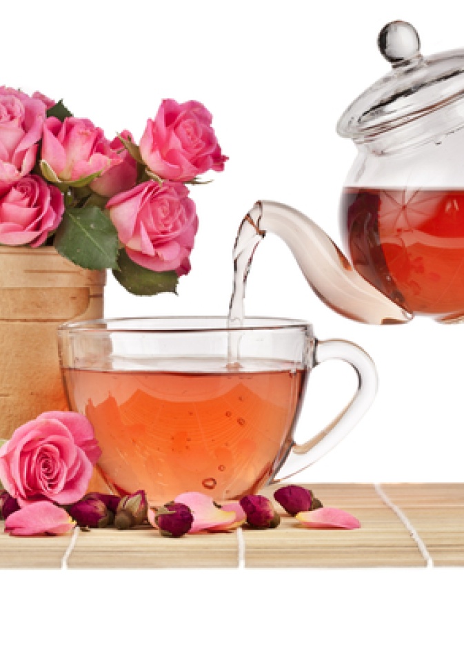 الشاي بماء الورد لإنقاص الوزن
