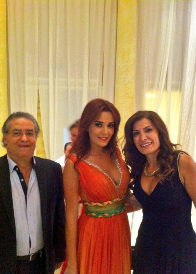 الملحن احسان المنذر مع سيرين عبدالنور