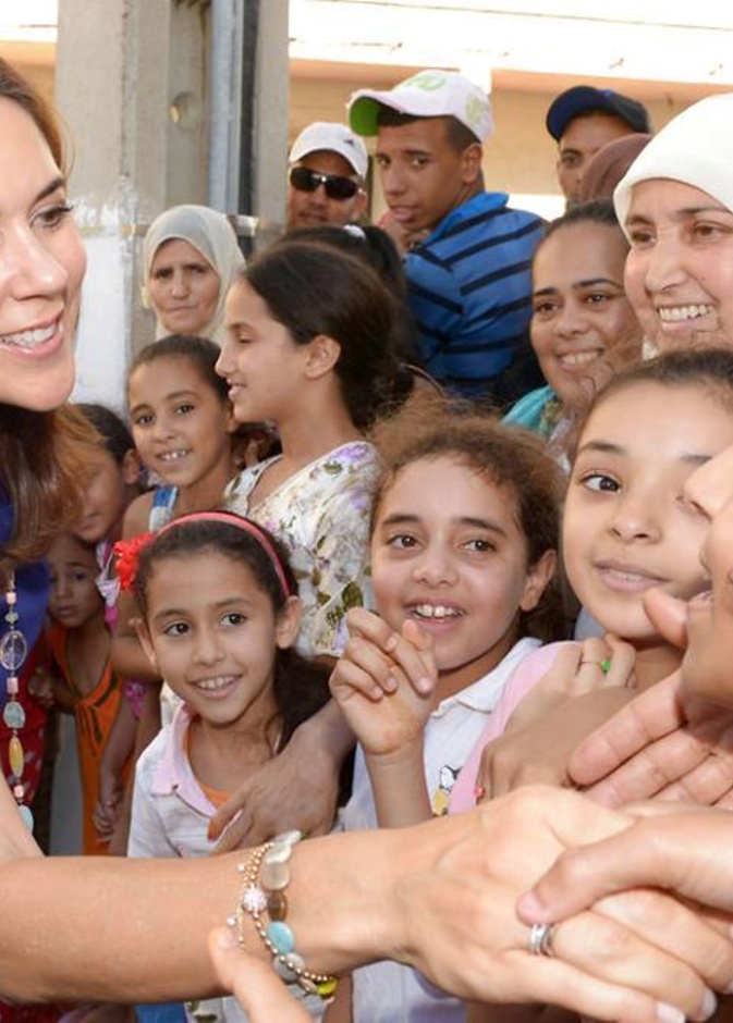 اثناء زيارتها للمغرب