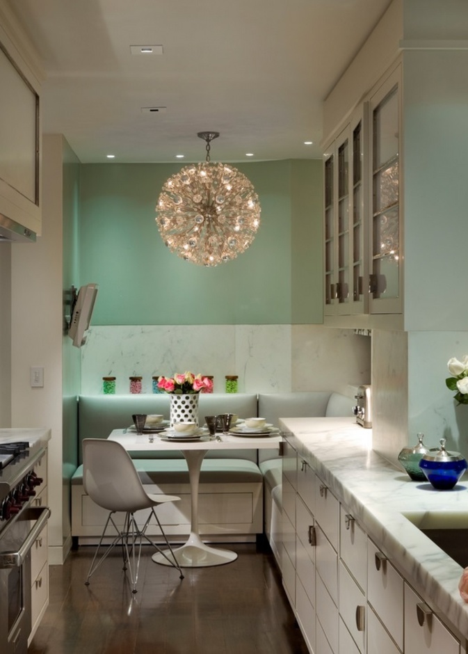 تساعد بعض الحيل الهندسية في جعل المطابخ الصغيرة تزهو بالأناقة أيضاً.