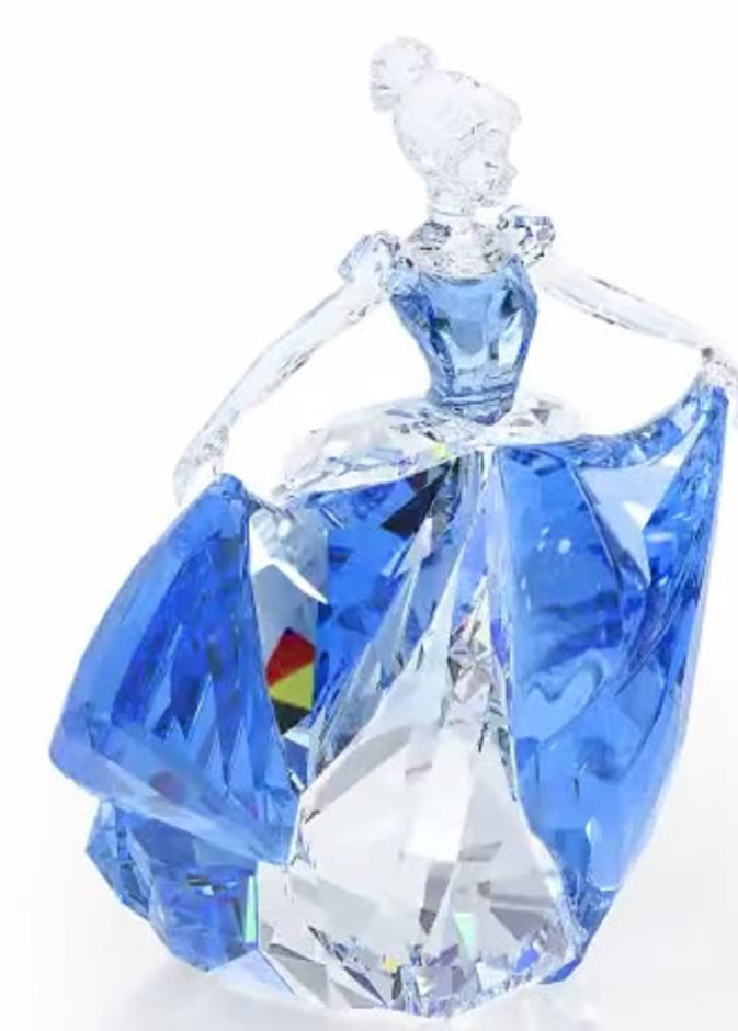 تمثال مصغر من الكريستال من سواروفسكي لسندريلا