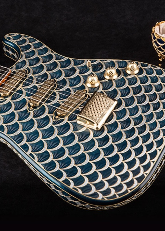 الجيتار الثمين مستوحى من بيضة فابورجيه الأسطورية