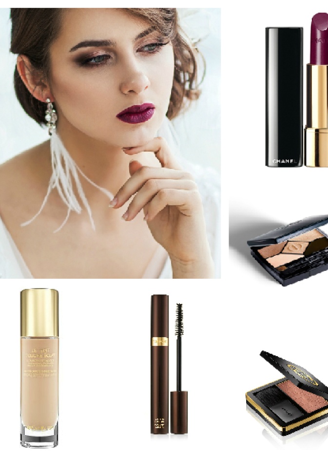 الترابي والعنابي لماكياج كلاسيكي يوم زفافك