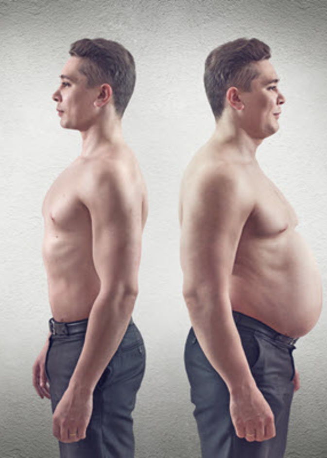 ما هي العلامات التي تدل على زيادة وزن الرجل؟
