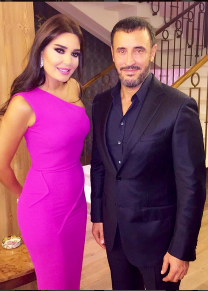 سيرين عبدالنور عبدالنور برفقة كاظم الساهر