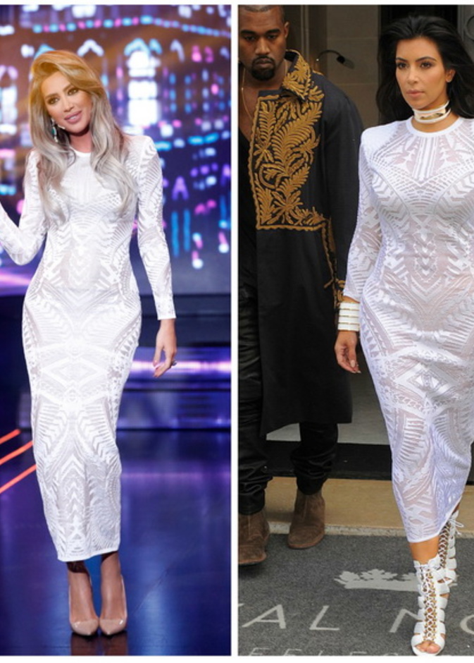 نانسي عجرم وامبر هيرد في نفس الفستان من ستيلا ماكارتني