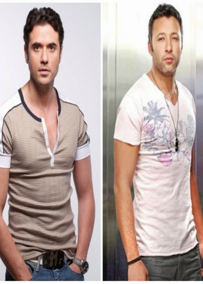 احمد فهمي بالجينز والقميص في اسلوب كاجوال