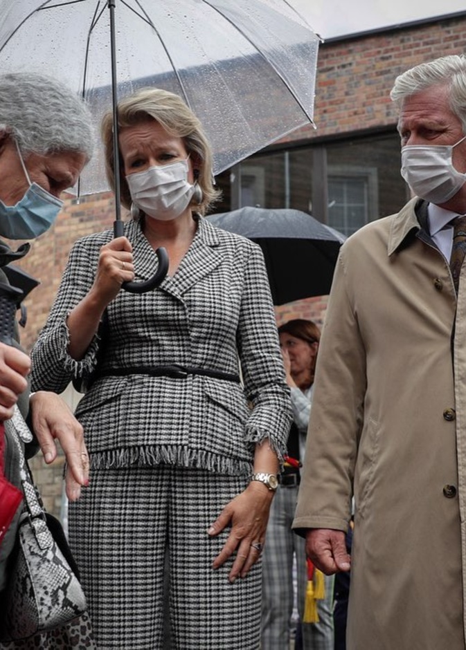 إطلالة ملكة بلجيكا من ماركة ناتان Natan 