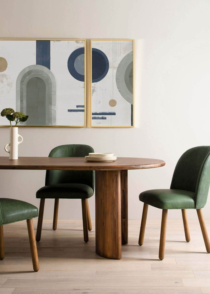 تصاميم طاولة طعام خشبية مع كراسي مريحة لهذا العام 2021