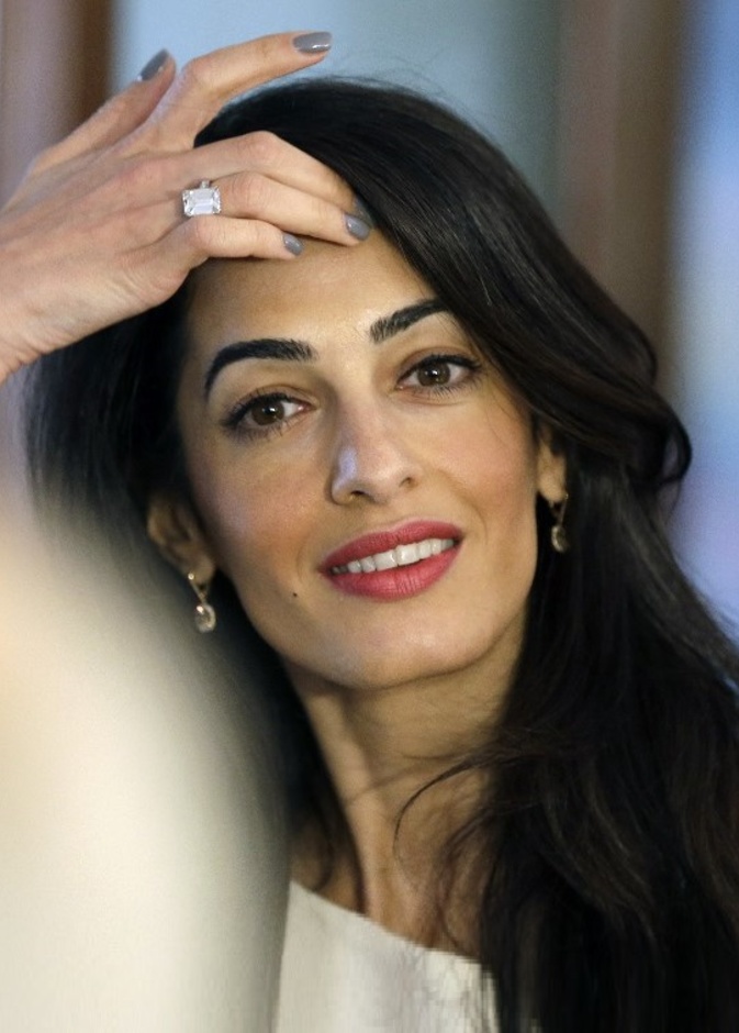 خاتم خطوبة أمل كلوني Amal Clooney (الصورة من AFP)