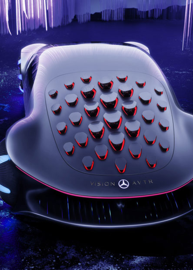  مرسيدس تقدم سيارتها الثورية Vision AVTR التي تقرأ أفكار قائدها
