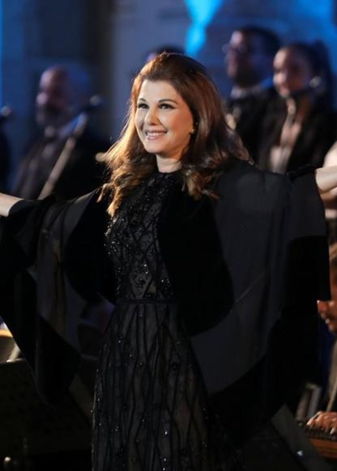 ماجدة الرومي في حفلها بمهرجان جرش- صورة من حساب مهرجان جرش بتويتر