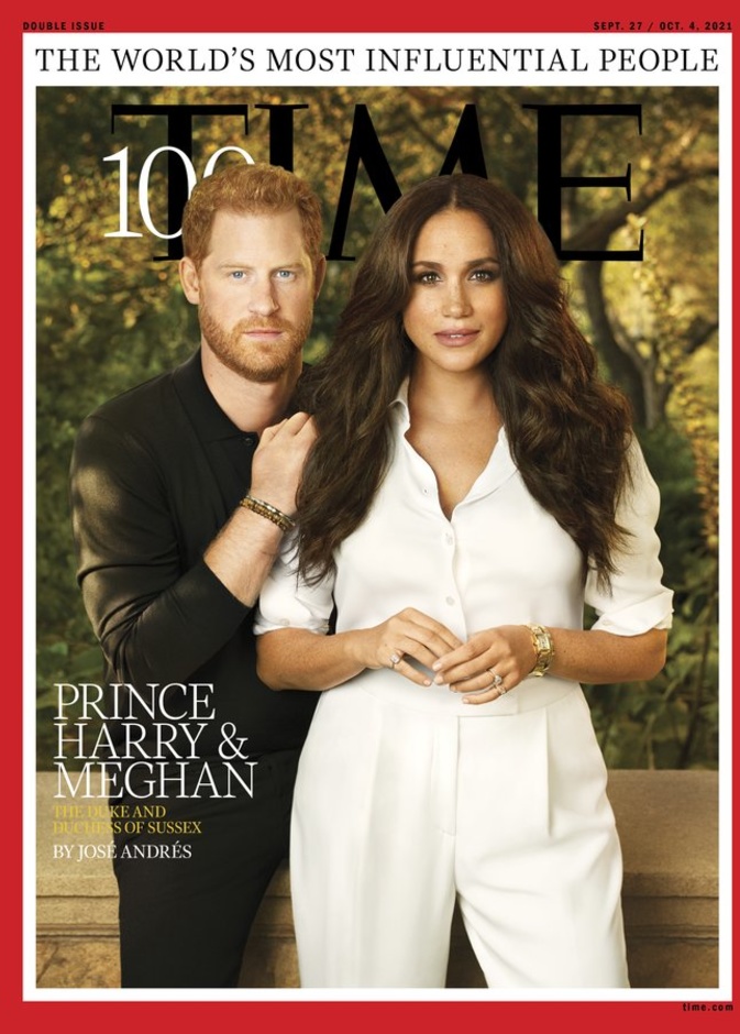 هاري وميغان يتصدران غلاف Time ضمن أكثر 100 شخصية مؤثرة