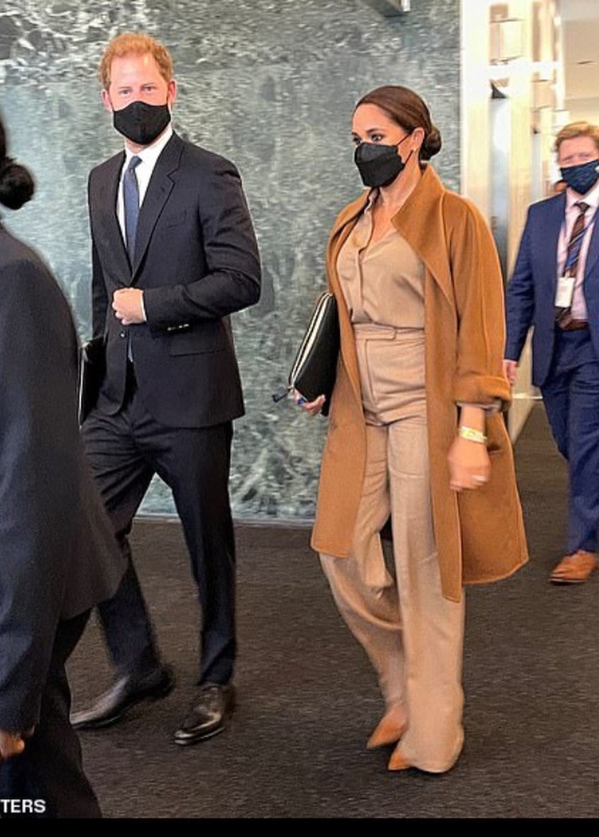 الأمير هاري وميغان ماركل في اجتماع بمقر الأمم المتحدة في نيويورك