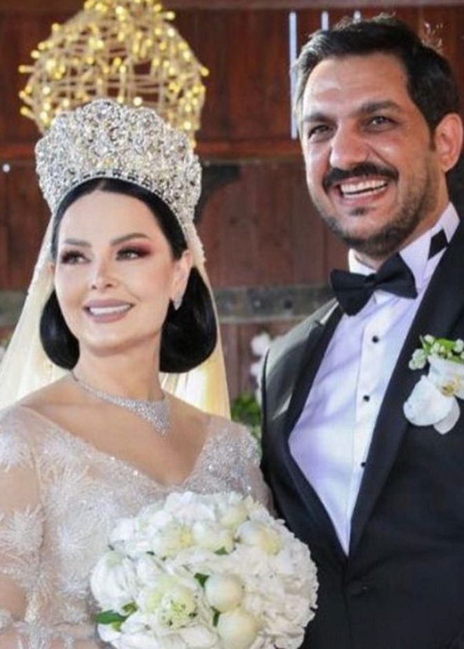 ديانا كرزون تحتفل بعيد زواجها الأول