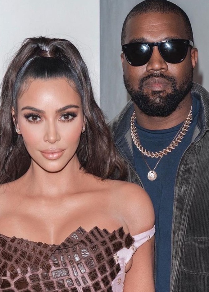 كيم كارداشيان وكاني ويست- صورة من حساب كيم كارداشيان على انستقرام
