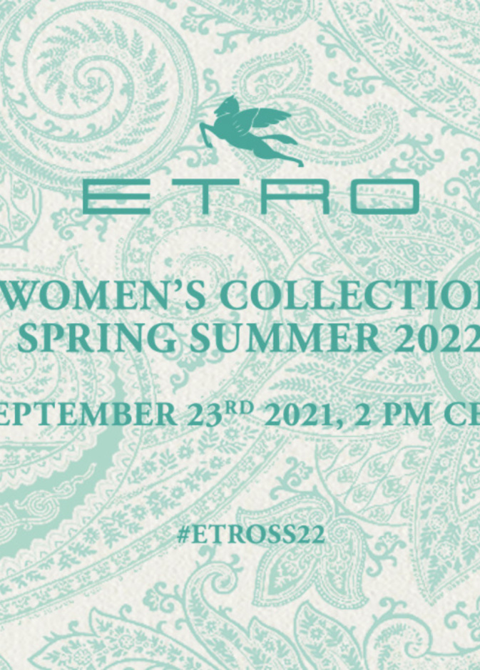 بث مباشر لعرض أزياء ETRO لربيع صيف 2022