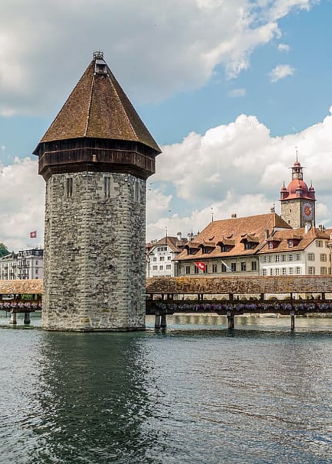 برج الماء من أهم معالم لوزيرن سويسرا بواسطة pxfuel