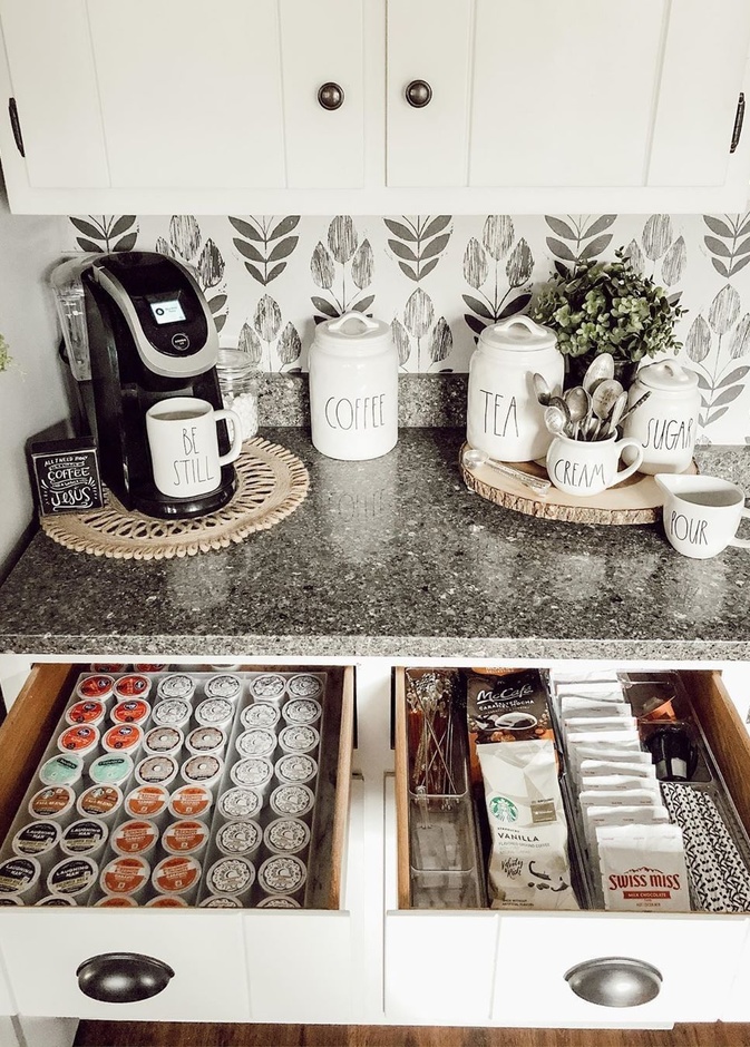 زاوية من مطبخك لتصميم ركن للقهوة