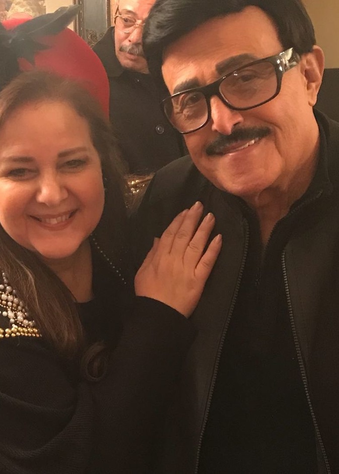 سمير غانم تزوج من الفنانة عبد العزيز على الرغم من انه يكبرها باكثر من 20 عاما- الصورة من انستغرام ايمي سمير غانم