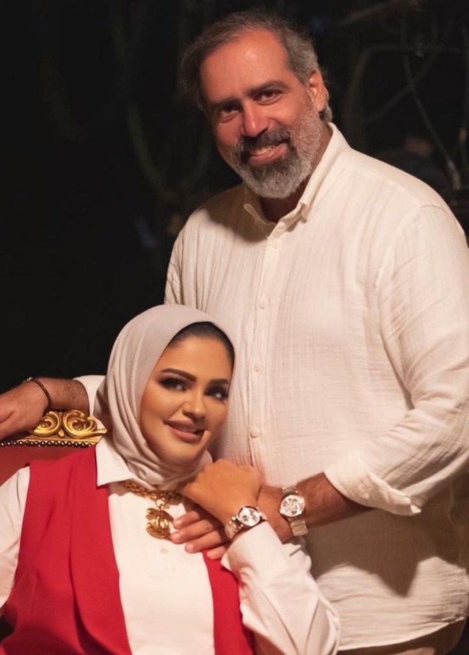 الإعلامية حبيبة العبدالله وعبدالله التركماني