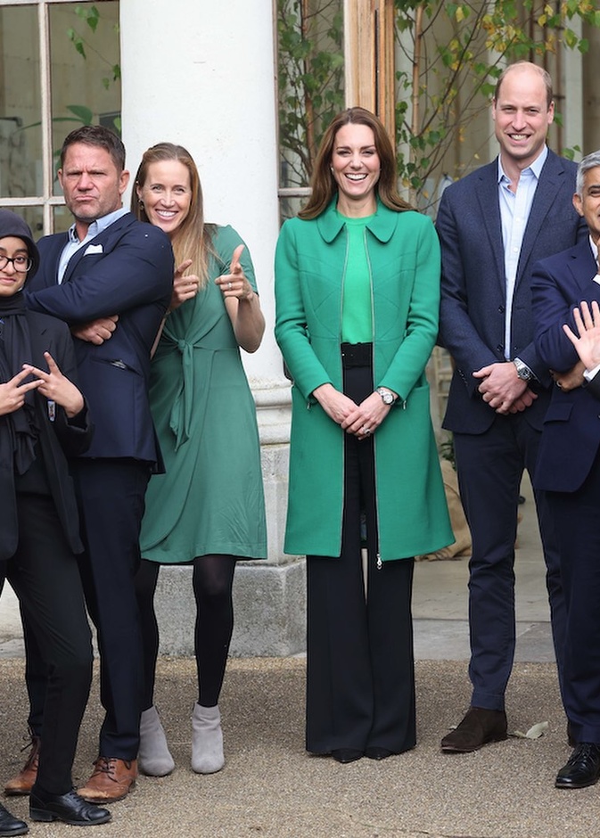 وليام وكيت يزوران حدائق كيو