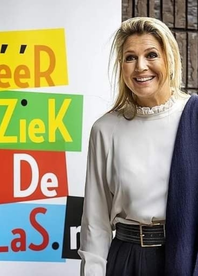 الملكة ماكسيما تزور مدرسة الملكة بياتريكس في لاهاي