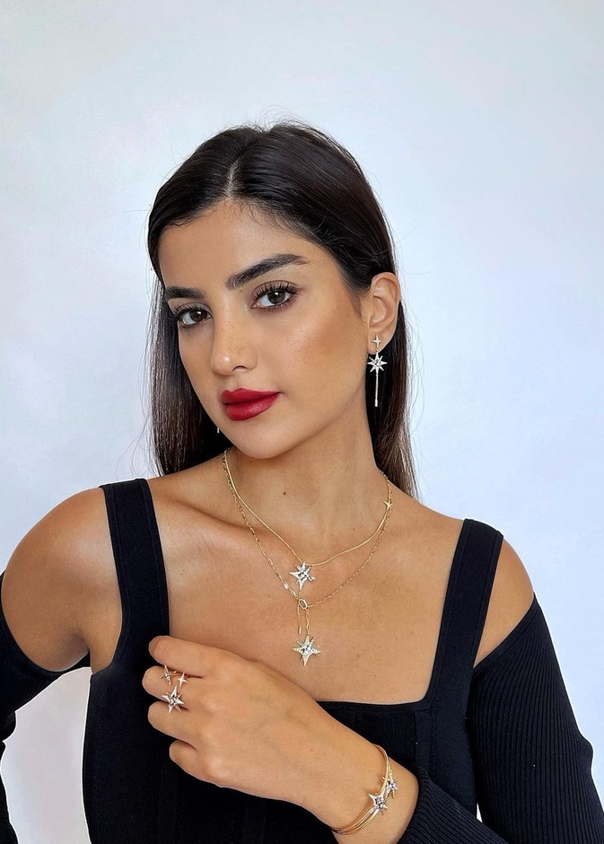 علا فرحات بمجوهرات ستار من دماس