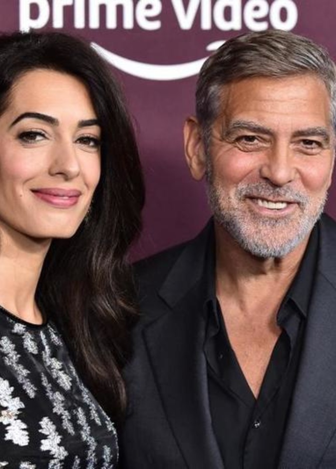 جورج كلوني وزوجته امل كلوني