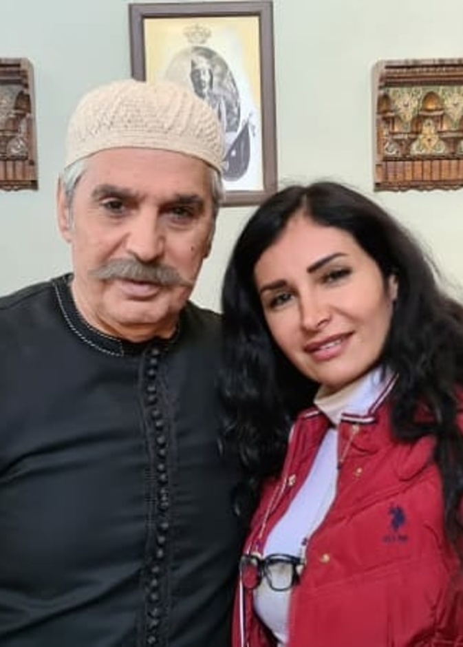 عباس النوري والمخرجة رشا شربتجي