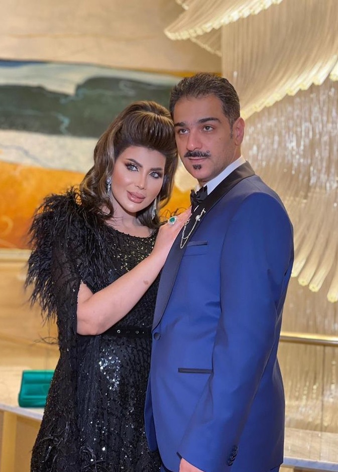 إلهام الفضالة وزوجها
