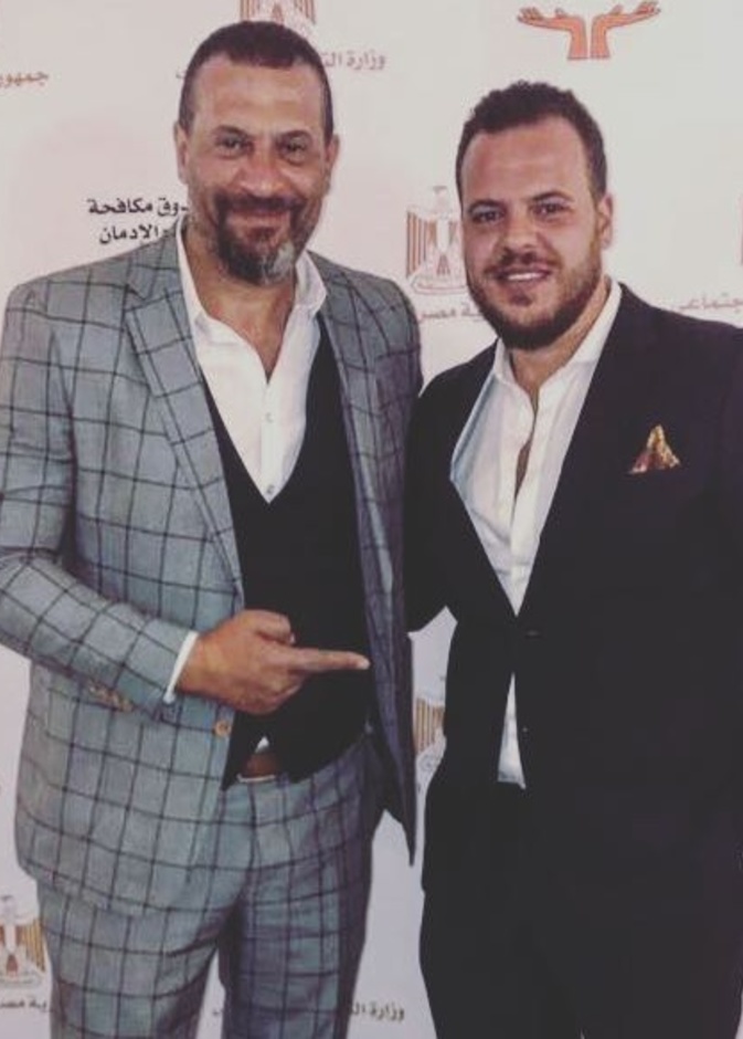 ماجد المصري ونجله الأكبر أحمد المصري 