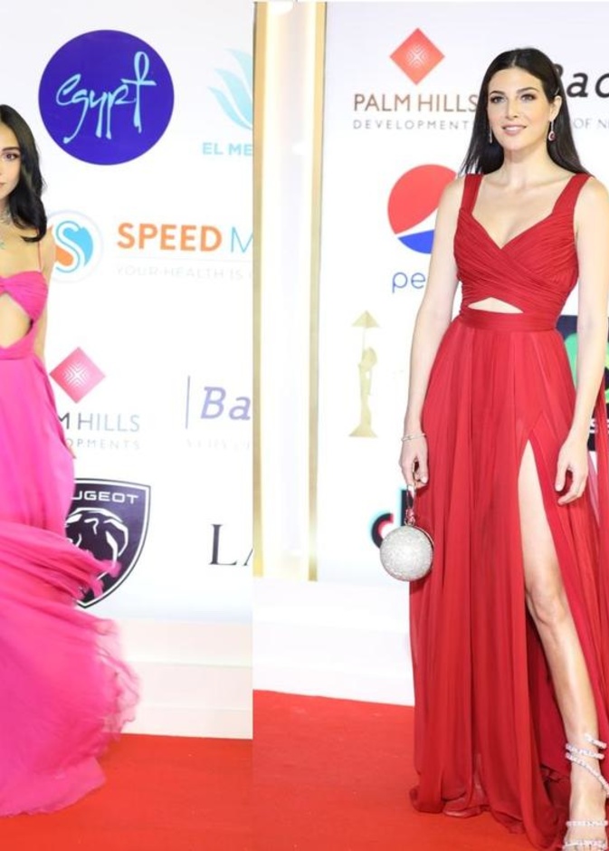 سلمى أبو ضيف وإطلالة متشابهة مع رزان جمال