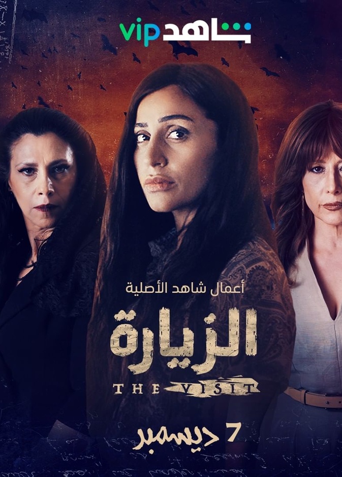 دينا الشربيي على بوستر مسلسل الزيارة