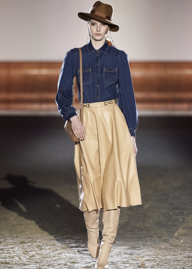 سروال "دنيم" من Alberta Ferretti