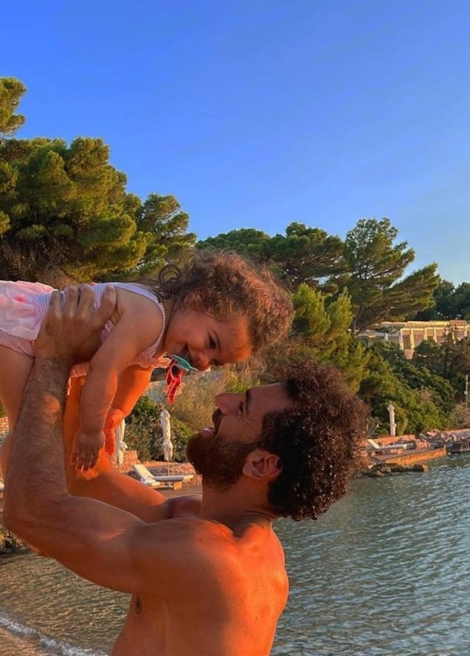 محمد صلاح وابنته كيان