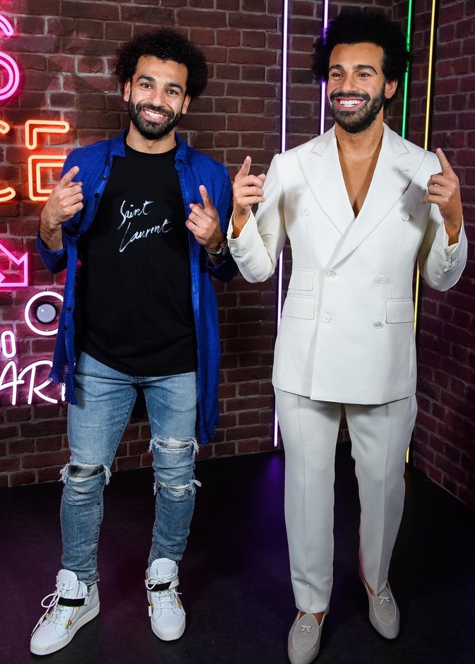 محمد صلاح وتمثاله الشمعي