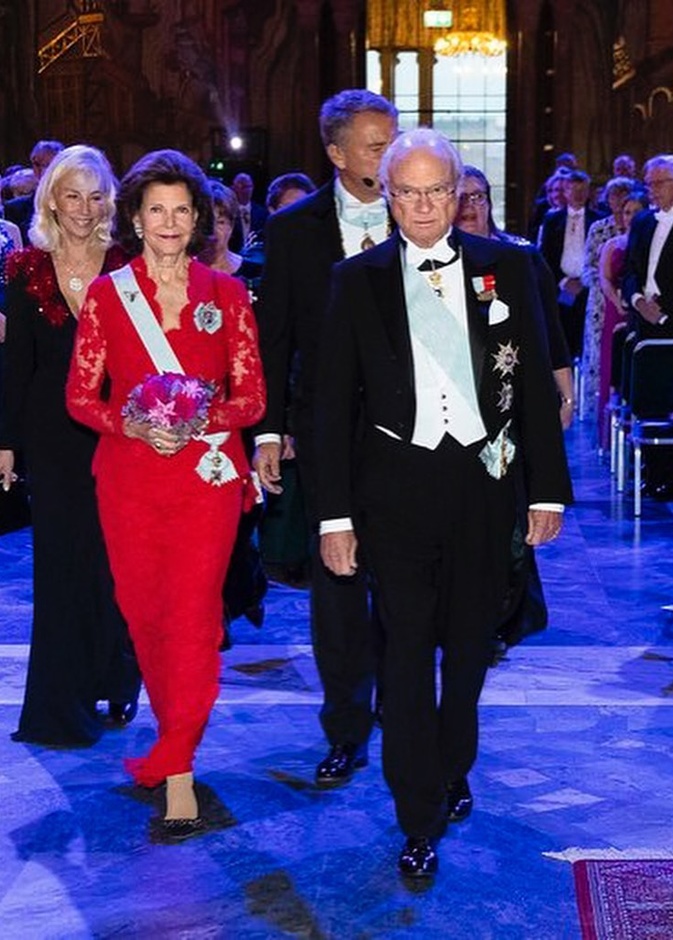 ملك وملكة السويد في التجمع السنوي للأكاديمية الملكية للعلوم الهندسية