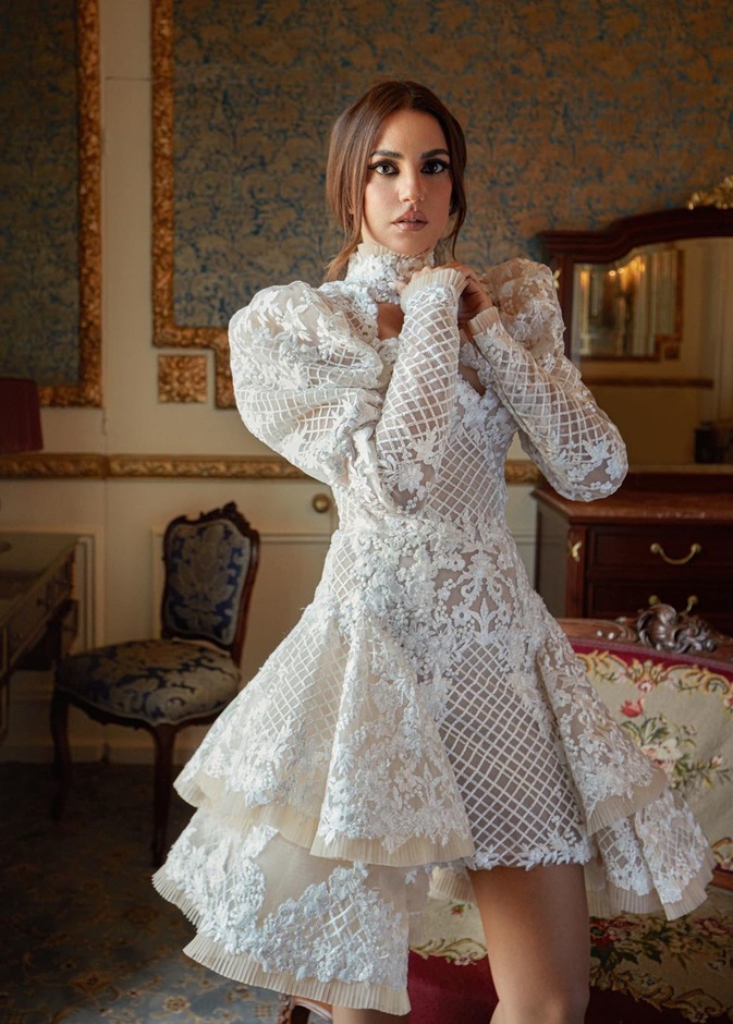 فساتين خطوبة قصيرة انستقرام@dorra_zarrouk