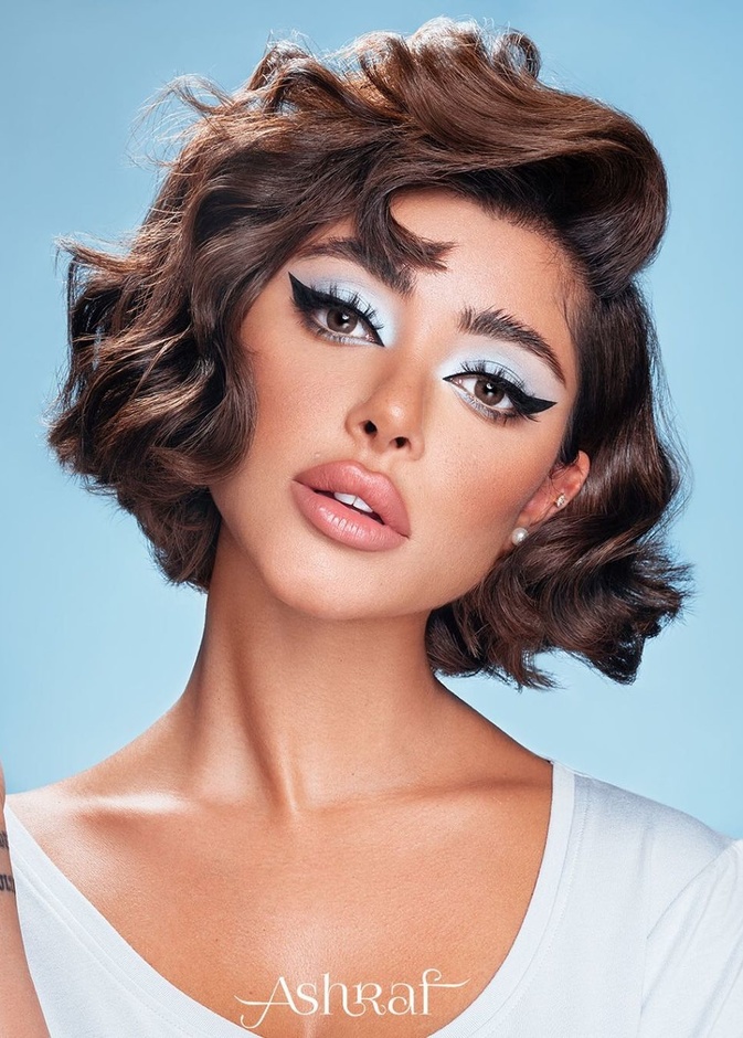 قصات شعر مميزة من حساب ashrafhaircouture على انستغرام