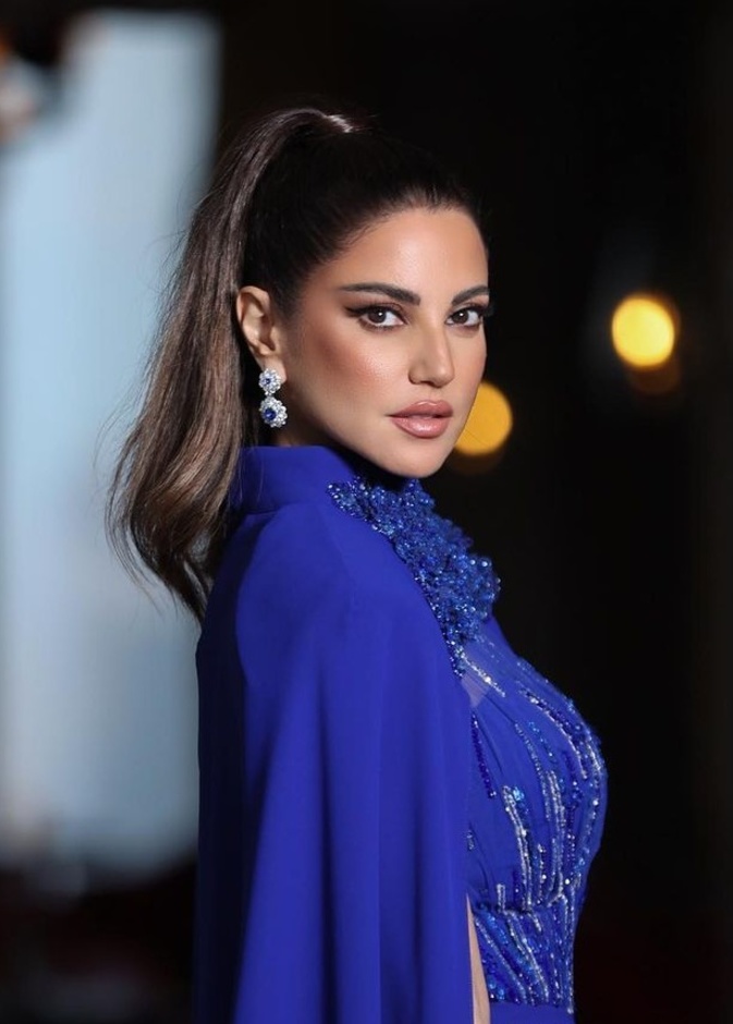 مكياج ترابي على طريقة درة زروق - الصورة من حسابها على انستغرام